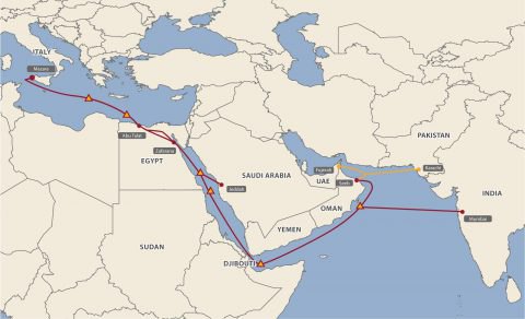 埃及电信收买奥斯康电信持有的中东北非海底电缆股份